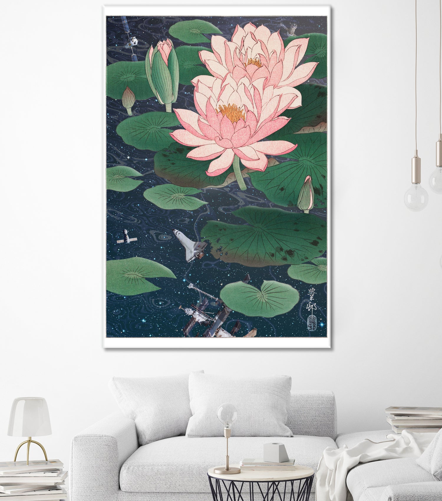 WATER LILIES by Jonas Loose on GIANT ART - blue photo manipulation