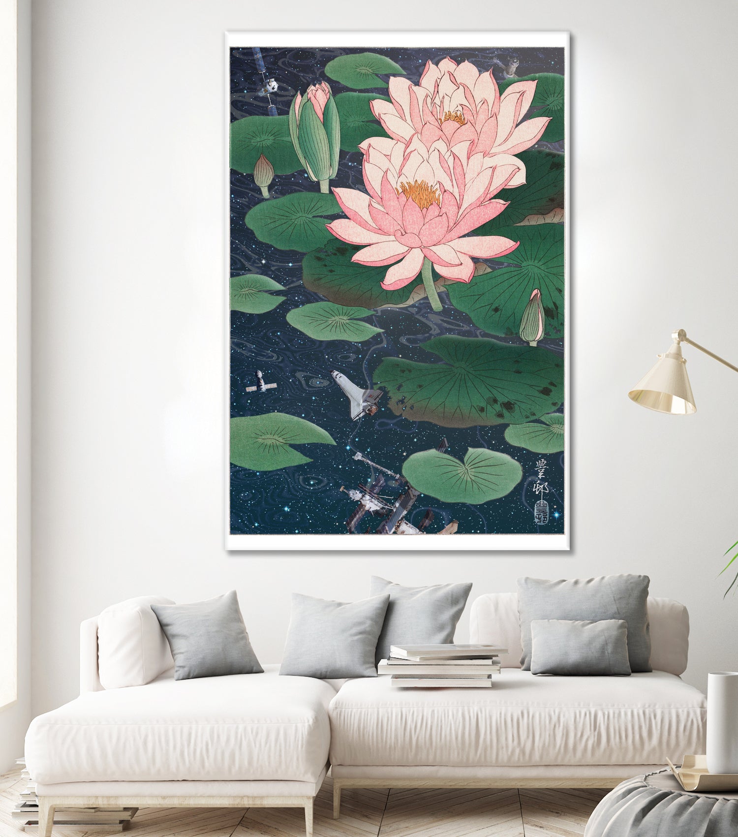 WATER LILIES by Jonas Loose on GIANT ART - blue photo manipulation