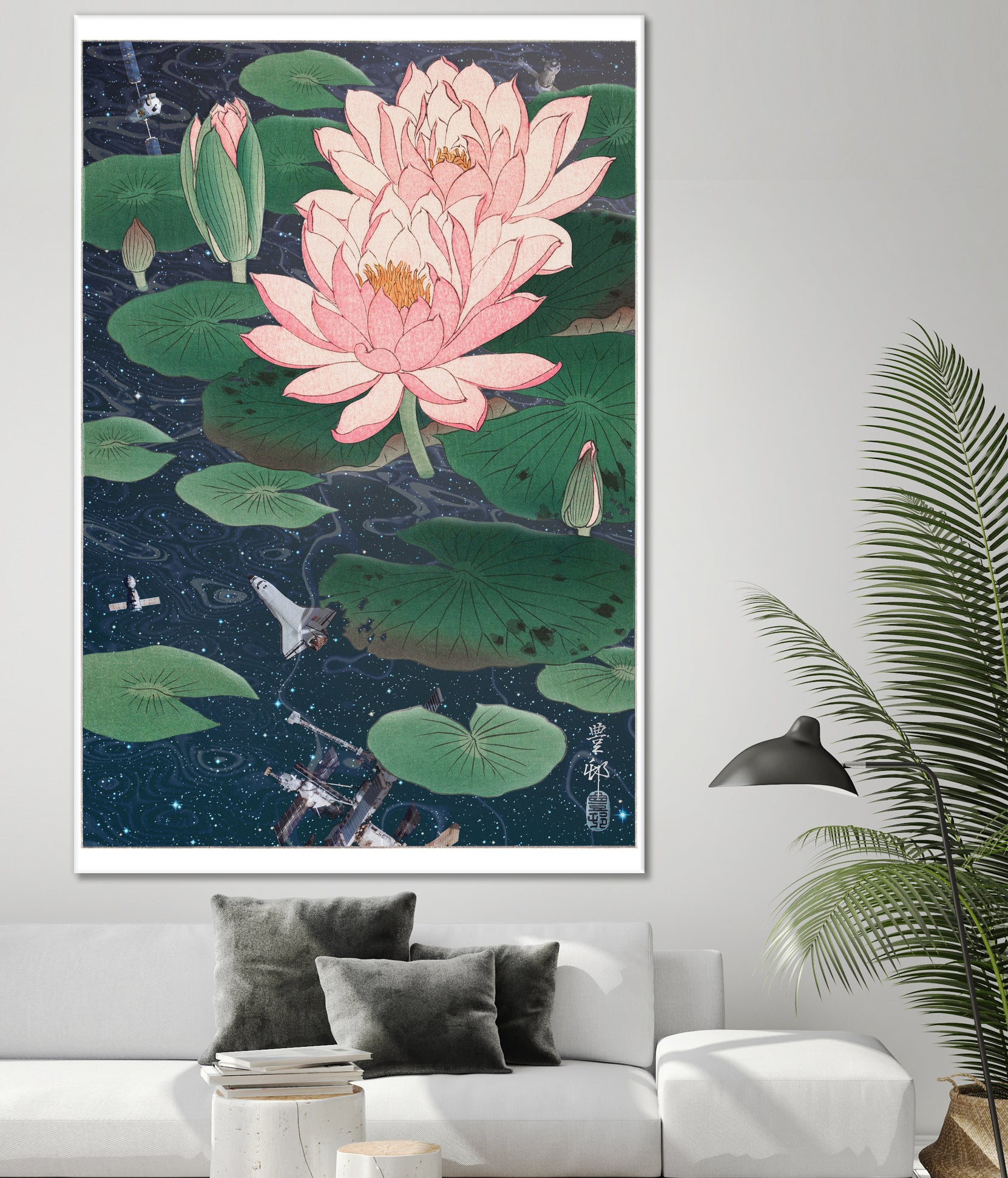 WATER LILIES by Jonas Loose on GIANT ART - blue photo manipulation