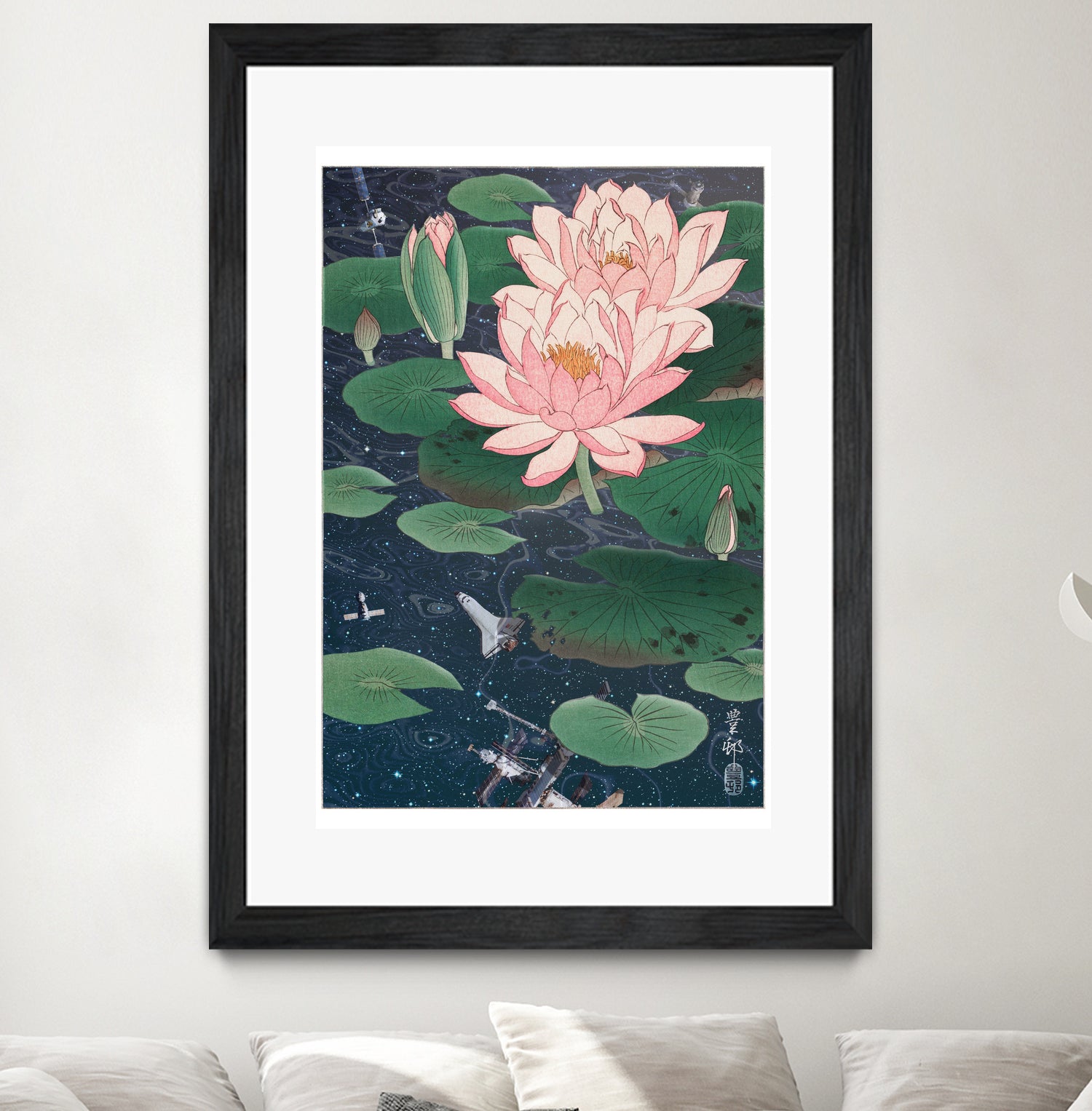 WATER LILIES by Jonas Loose on GIANT ART - blue photo manipulation