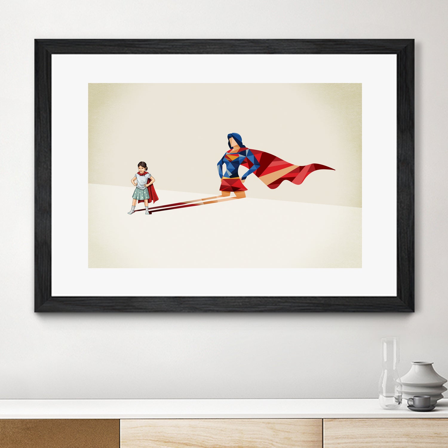 Asian American Heroine by Jason Ratliff on GIANT ART - red digital painting