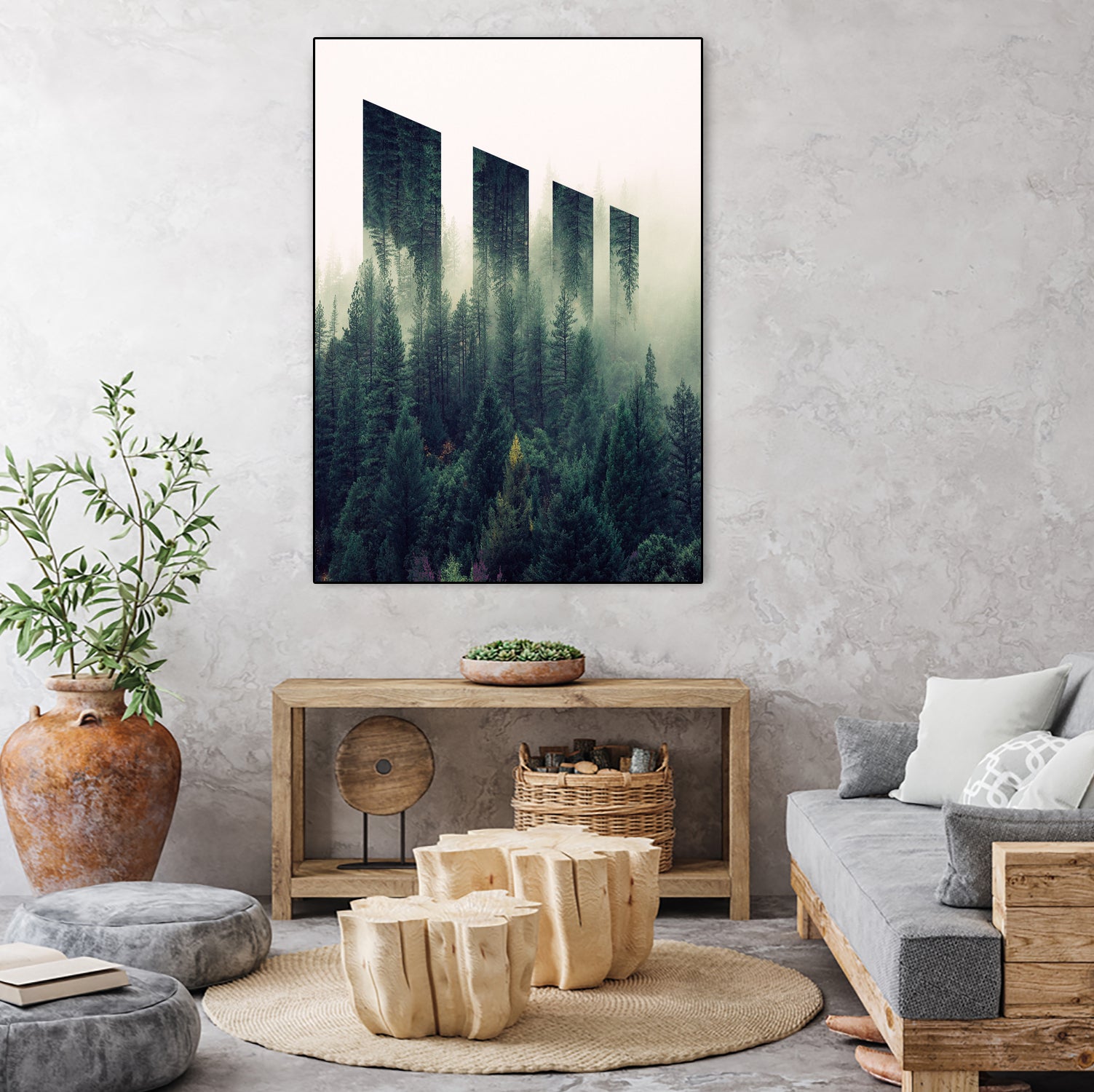 Wall at Forest by dedy rahmanto on GIANT ART - white photo illustration