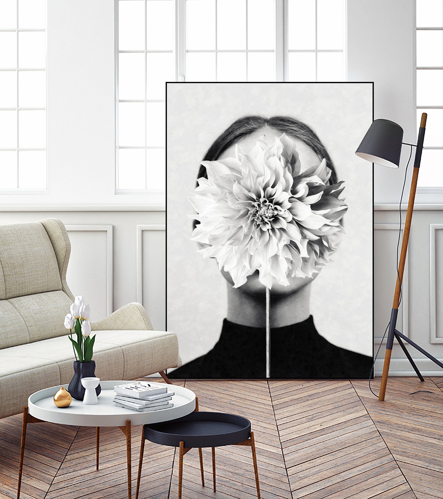 White flower ... by Menelaos Trompoukis on GIANT ART - white digital painting