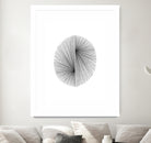 Mid Century Modern Geometric Abstract Circle Line Drawing by Janine Aykens on GIANT ART - gray mixed media