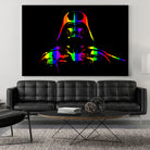 Gay Pride Darth Vader | Pop Art by William Cuccio on GIANT ART - black digital painting