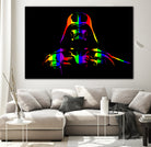 Gay Pride Darth Vader | Pop Art by William Cuccio on GIANT ART - black digital painting