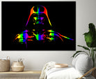 Gay Pride Darth Vader | Pop Art by William Cuccio on GIANT ART - black digital painting