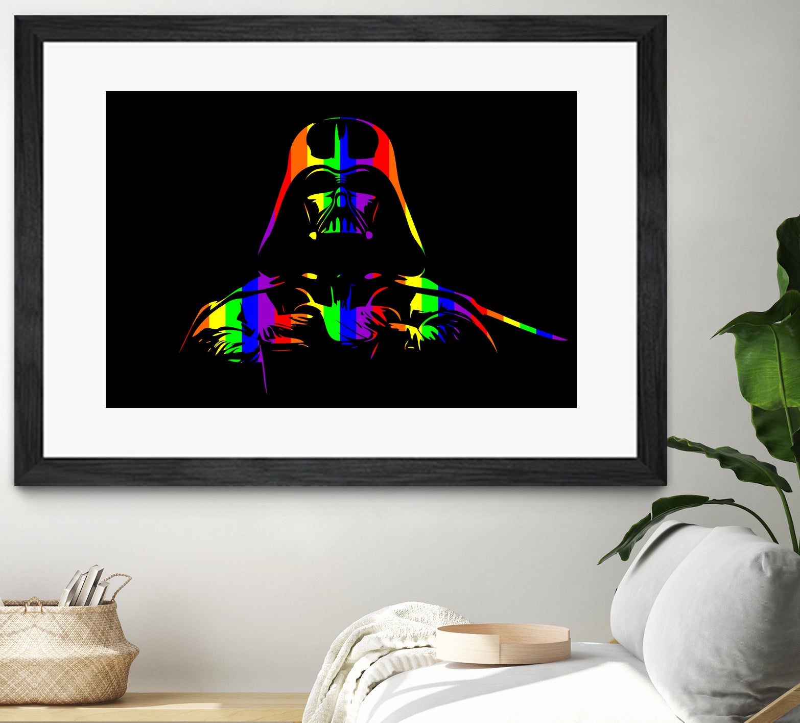 Gay Pride Darth Vader | Pop Art by William Cuccio on GIANT ART - black digital painting