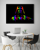 Gay Pride Darth Vader | Pop Art by William Cuccio on GIANT ART - black digital painting