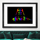 Gay Pride Darth Vader | Pop Art by William Cuccio on GIANT ART - black digital painting