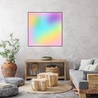 Soft Pastel Rainbow Gradient by Kelsey Lovelle on GIANT ART - blue digital painting