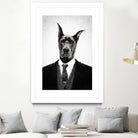 Black dog portrait ... by Menelaos Trompoukis on GIANT ART - white digital painting