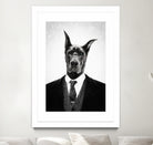 Black dog portrait ... by Menelaos Trompoukis on GIANT ART - white digital painting