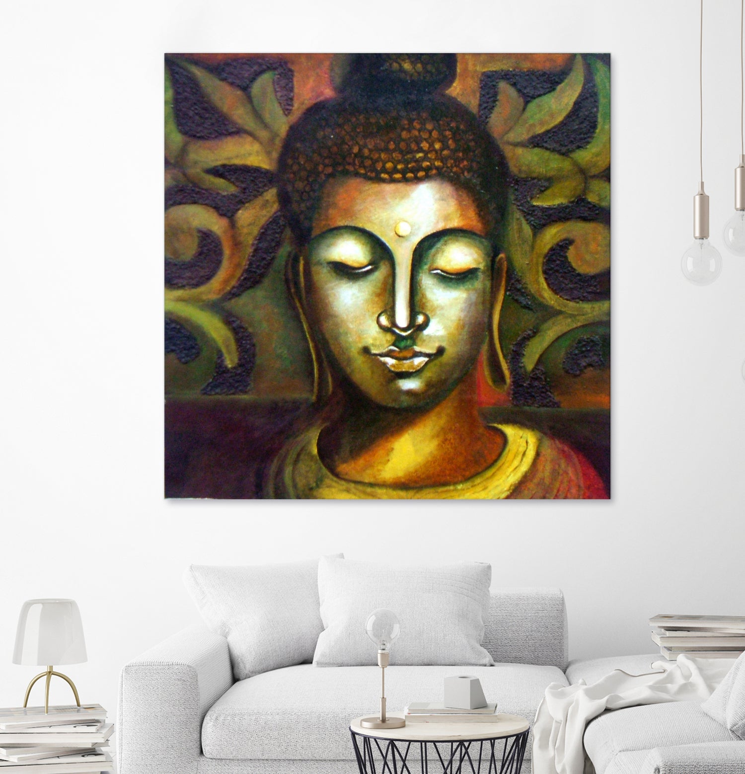 Lord Buddha by Neeraj Mrs Parswal on GIANT ART - brown mixed media