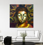 Lord Buddha by Neeraj Mrs Parswal on GIANT ART - brown mixed media