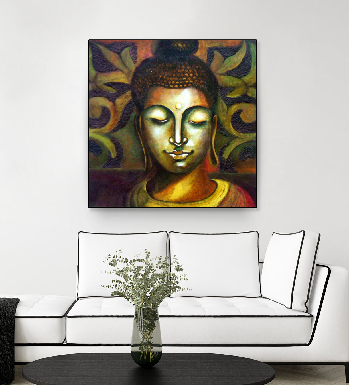 Lord Buddha by Neeraj Mrs Parswal on GIANT ART - brown mixed media