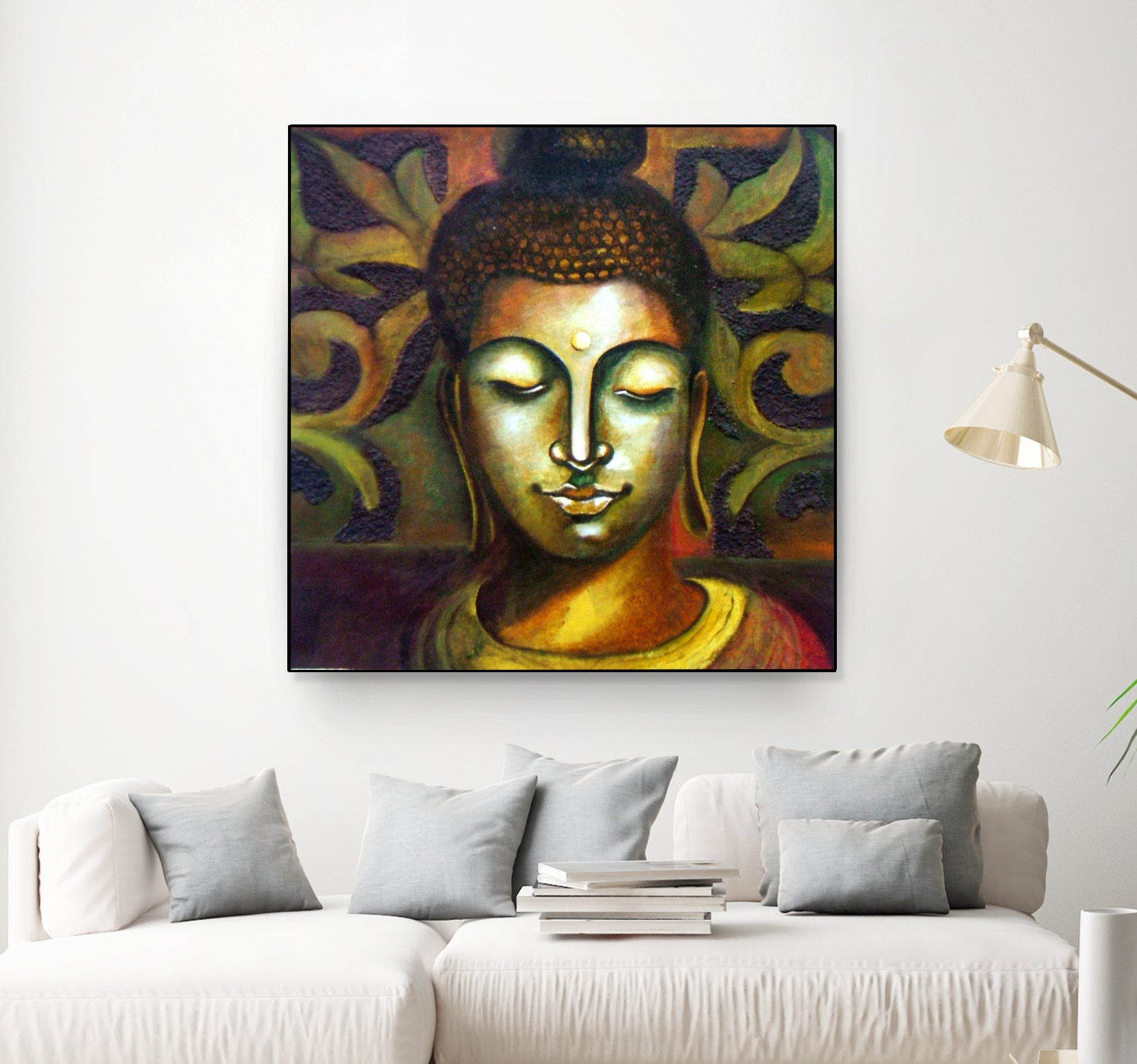 Lord Buddha by Neeraj Mrs Parswal on GIANT ART - brown mixed media