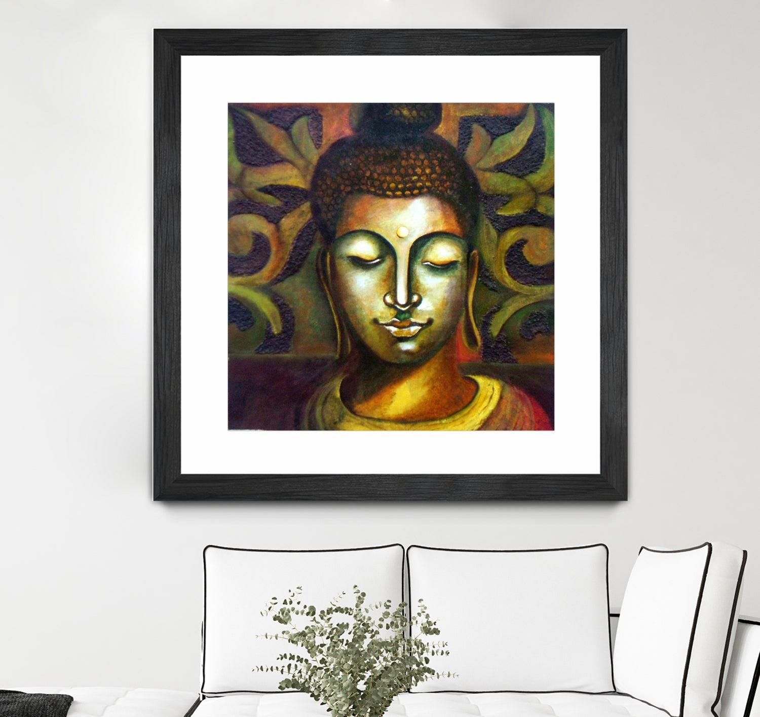 Lord Buddha by Neeraj Mrs Parswal on GIANT ART - brown mixed media