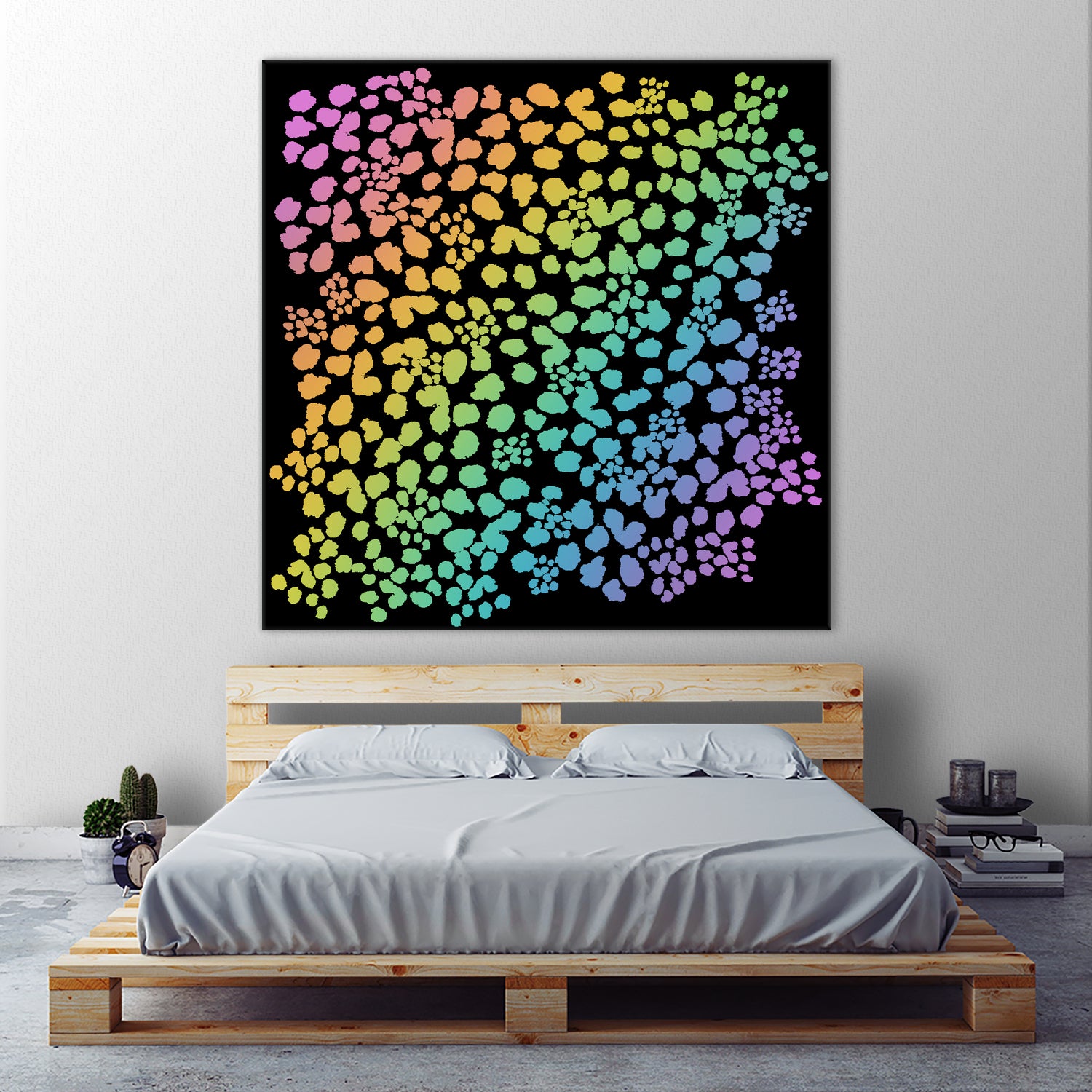 Rainbow Abstract Animal Print by Kelsey Lovelle on GIANT ART - green digital painting