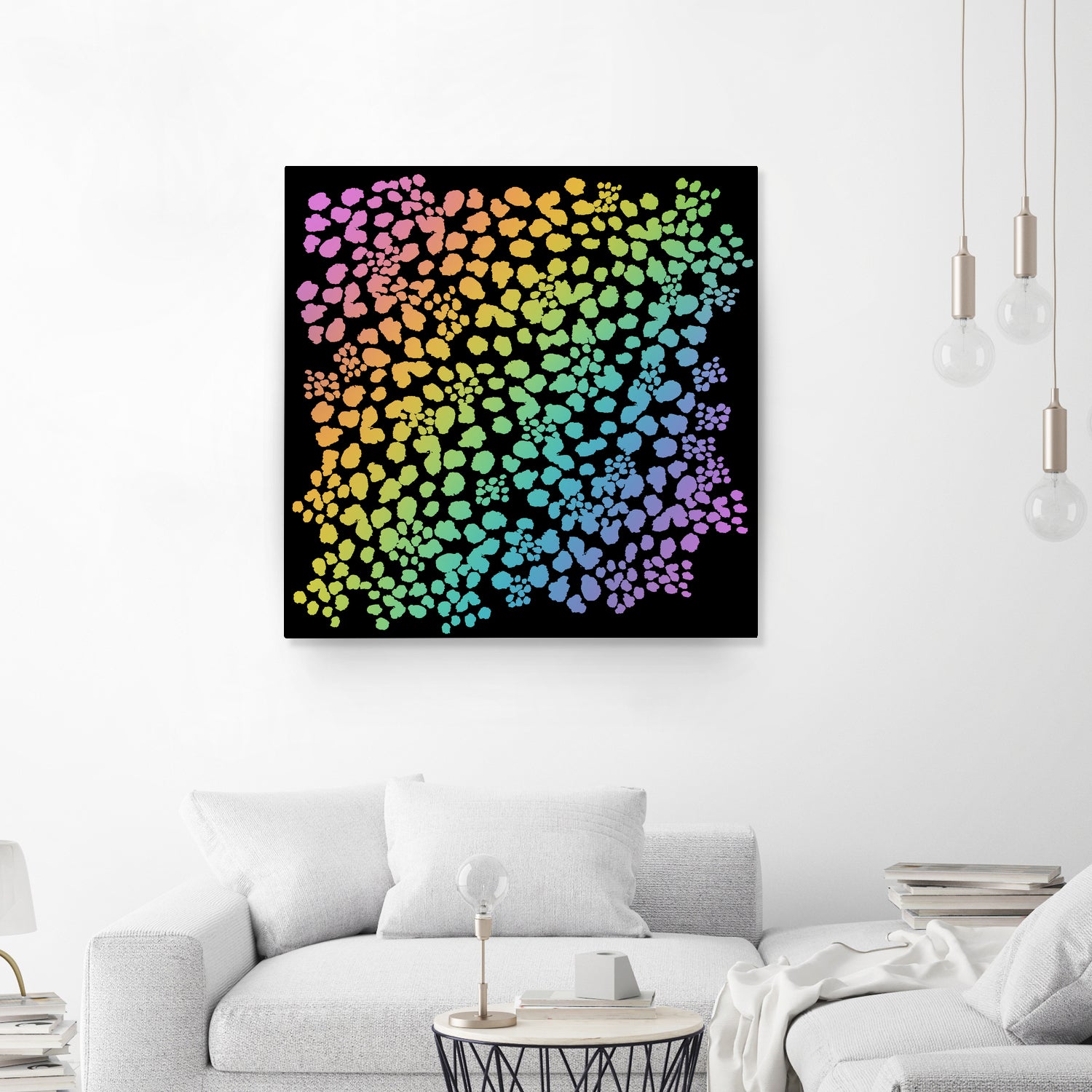 Rainbow Abstract Animal Print by Kelsey Lovelle on GIANT ART - green digital painting