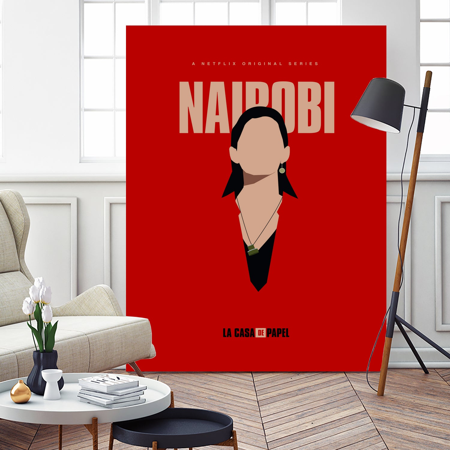 Nairobi art print by Megenta Studio on GIANT ART - red photo illustration