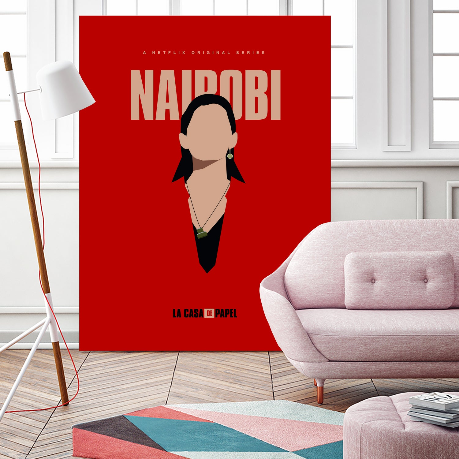 Nairobi art print by Megenta Studio on GIANT ART - red photo illustration