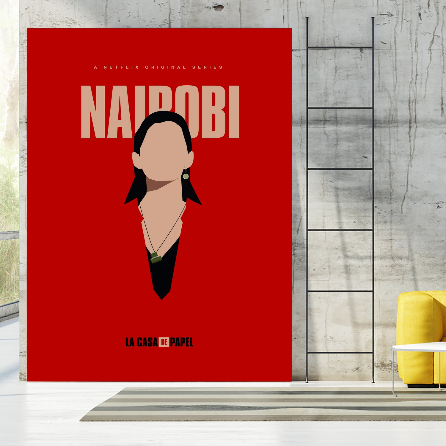 Nairobi art print by Megenta Studio on GIANT ART - red photo illustration