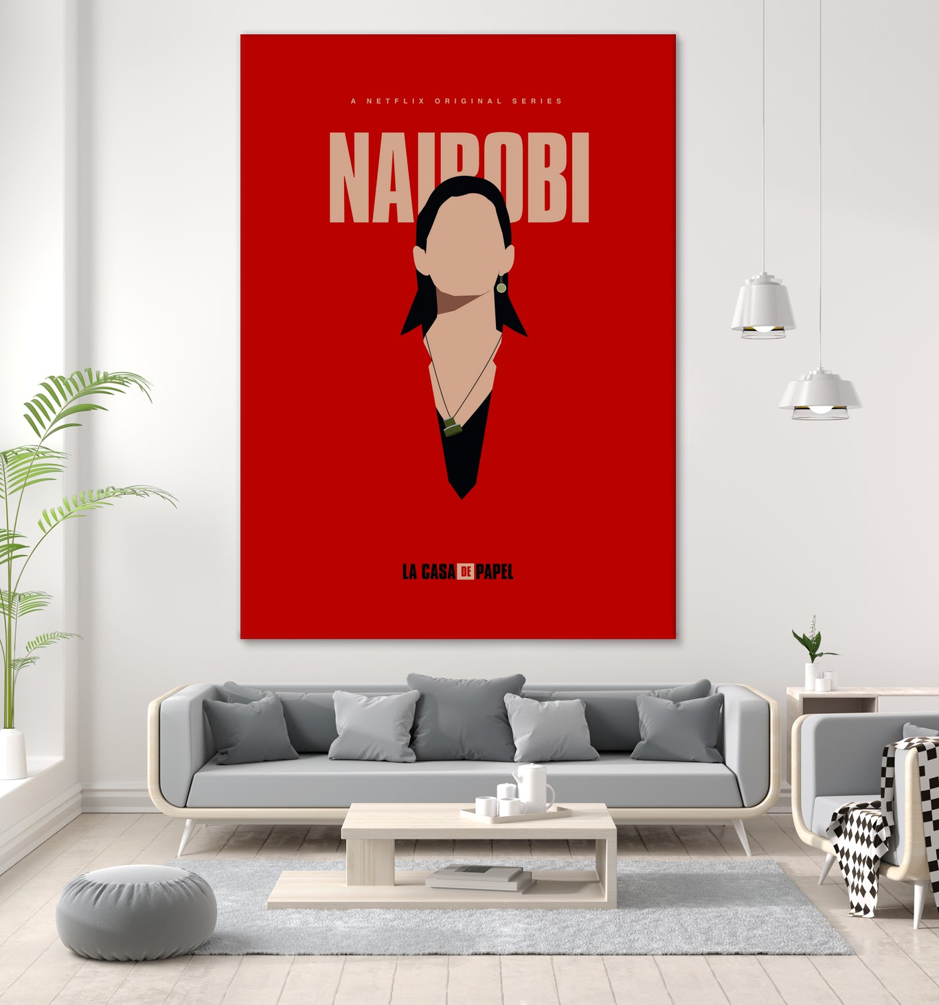 Nairobi art print by Megenta Studio on GIANT ART - red photo illustration