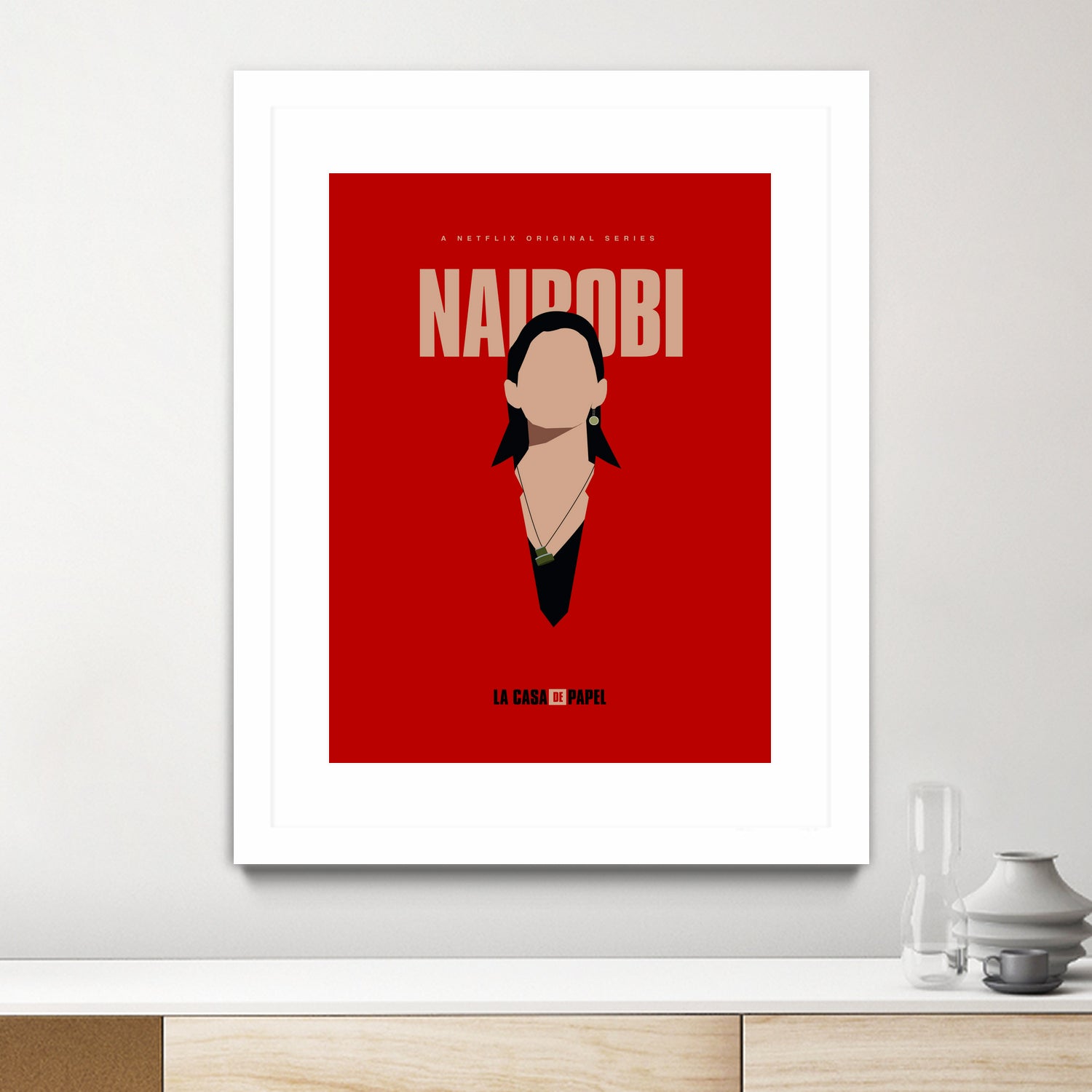 Nairobi art print by Megenta Studio on GIANT ART - red photo illustration