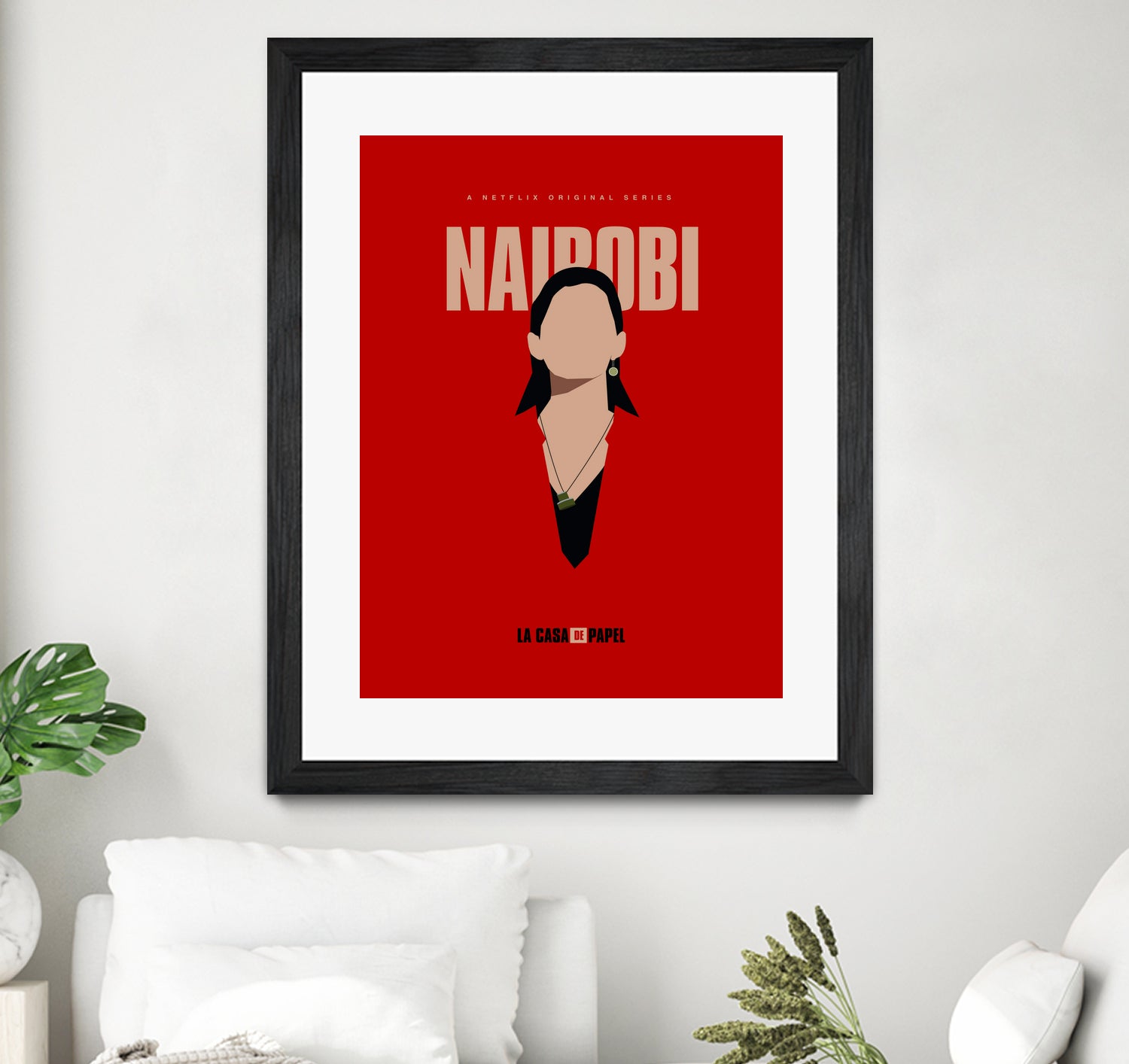 Nairobi art print by Megenta Studio on GIANT ART - red photo illustration