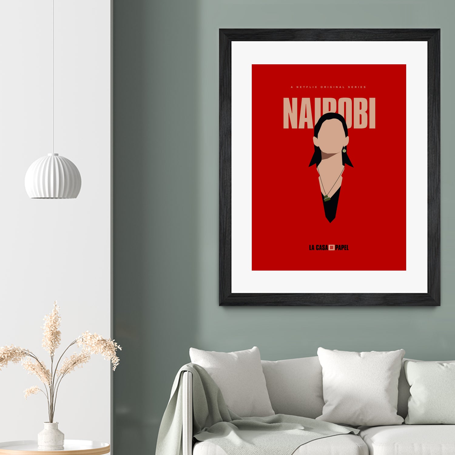 Nairobi art print by Megenta Studio on GIANT ART - red photo illustration