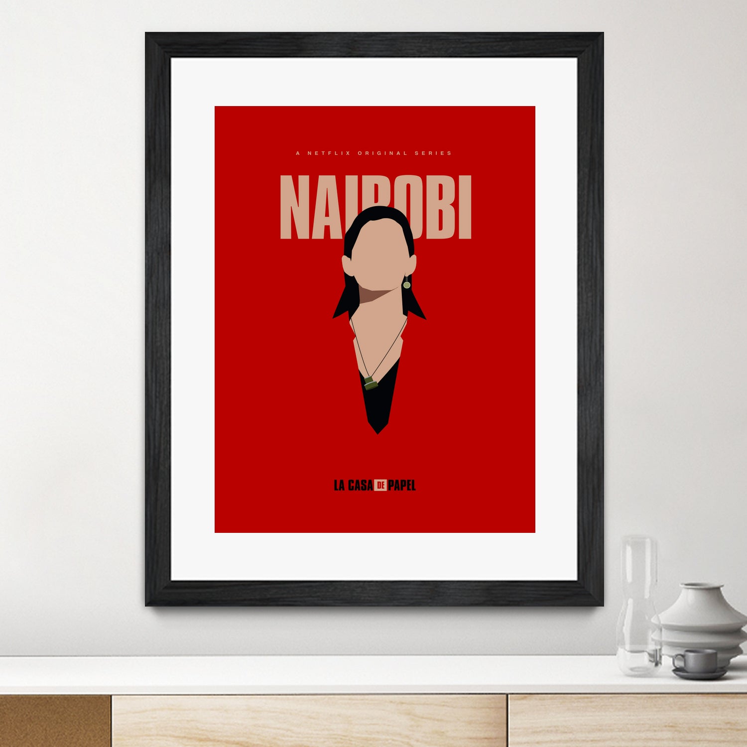 Nairobi art print by Megenta Studio on GIANT ART - red photo illustration