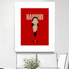 Nairobi art print by Megenta Studio on GIANT ART - red photo illustration