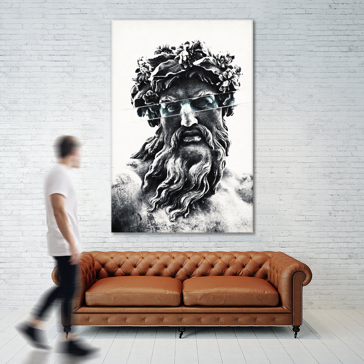 Zeus the king of gods by Menelaos Trompoukis on GIANT ART - gray digital painting