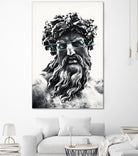 Zeus the king of gods by Menelaos Trompoukis on GIANT ART - gray digital painting