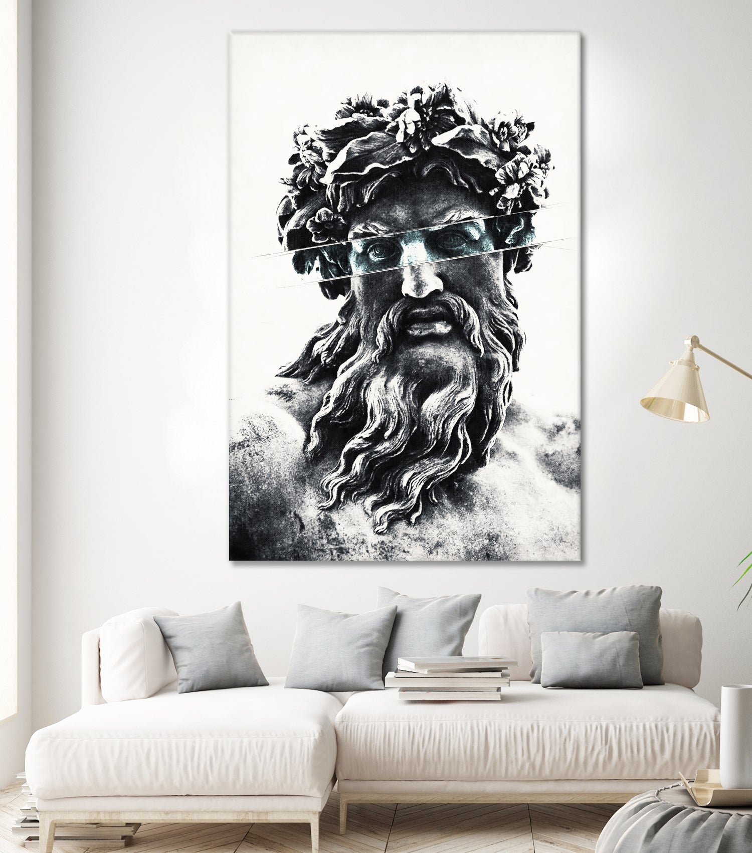 Zeus the king of gods by Menelaos Trompoukis on GIANT ART - gray digital painting