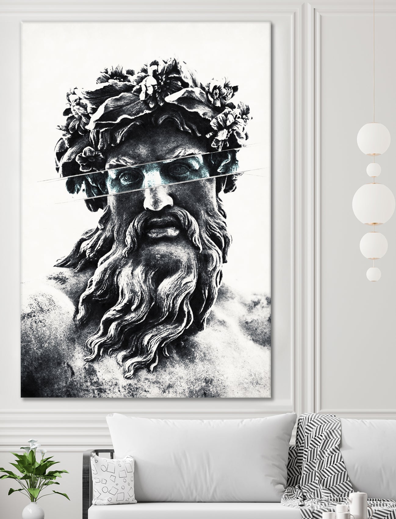 Zeus the king of gods by Menelaos Trompoukis on GIANT ART - gray digital painting