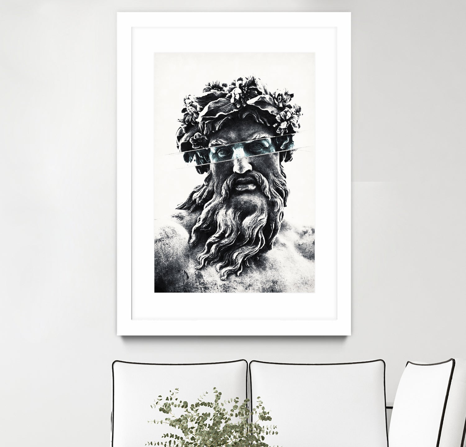 Zeus the king of gods by Menelaos Trompoukis on GIANT ART - gray digital painting