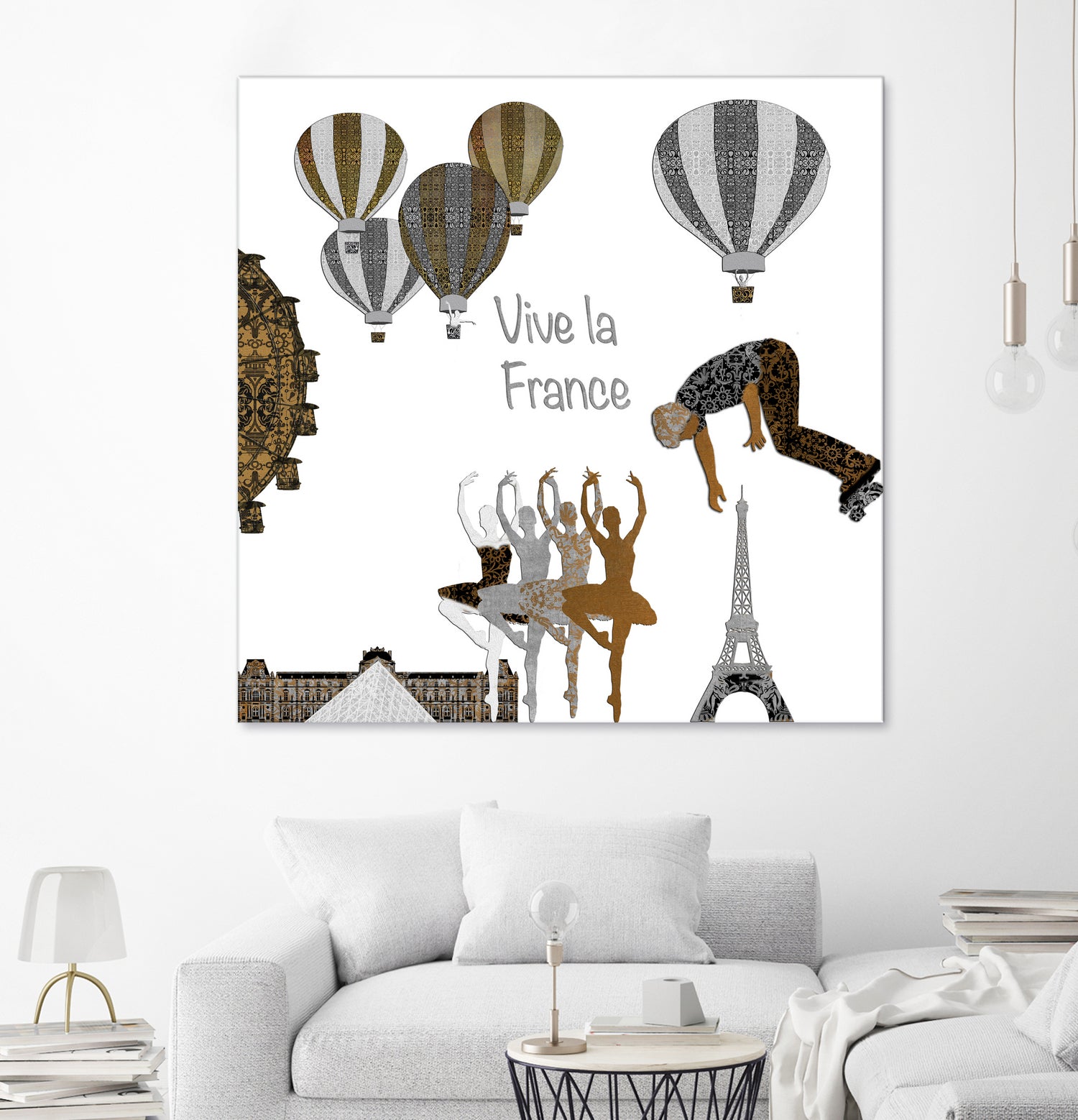 Vive la France T-shirt by Diego Taborda on GIANT ART - white digital drawing