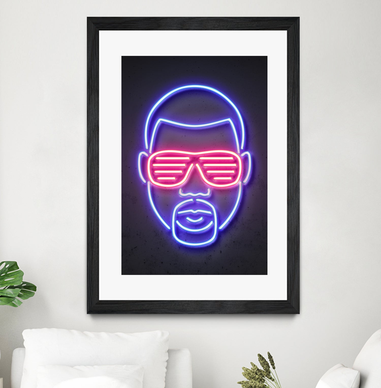 Kanye West by Octavian Mihai Mielu on GIANT ART - blue character design