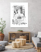 MIKE SCHMIDT 500 HR by Lewis Lenoble on GIANT ART - black mixed media