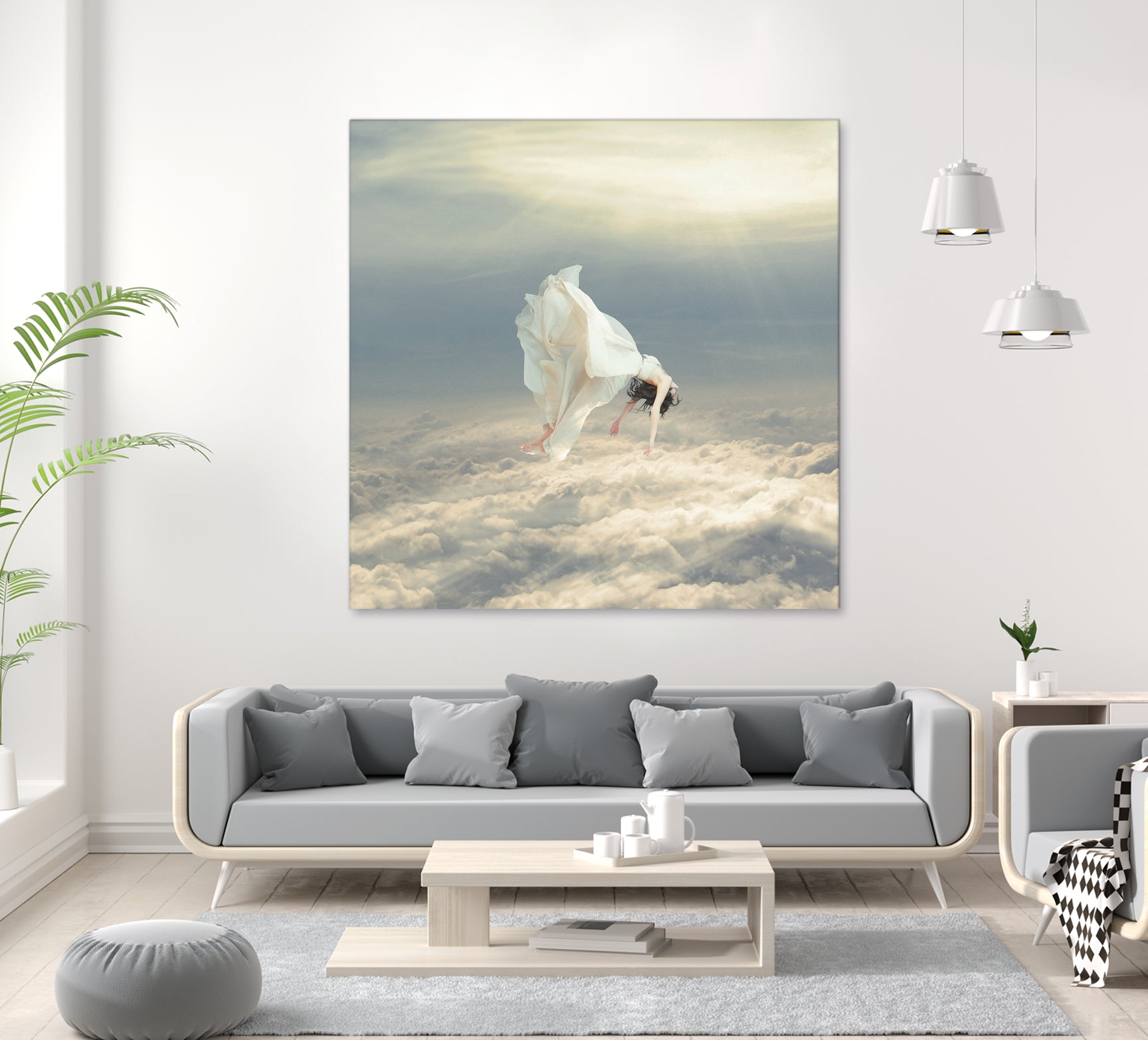 Free Falling Dream by Richard Davis on GIANT ART - yellow digital painting