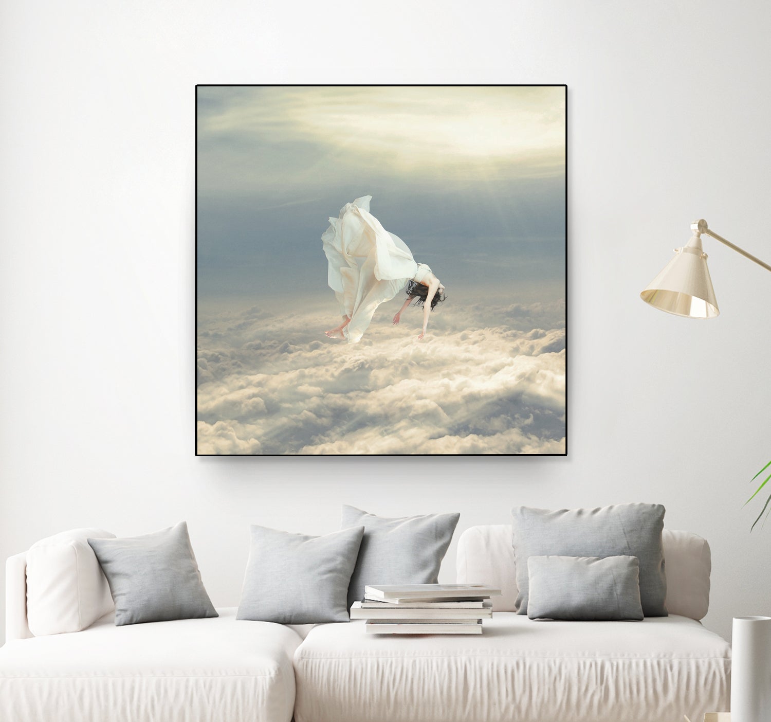 Free Falling Dream by Richard Davis on GIANT ART - yellow digital painting