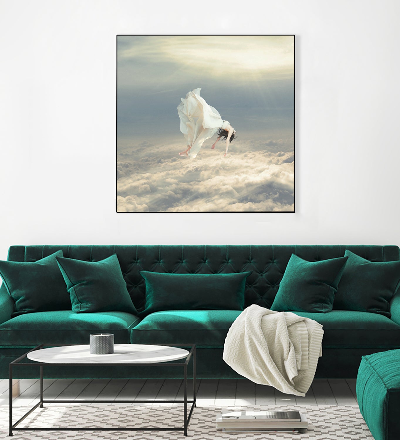 Free Falling Dream by Richard Davis on GIANT ART - yellow digital painting