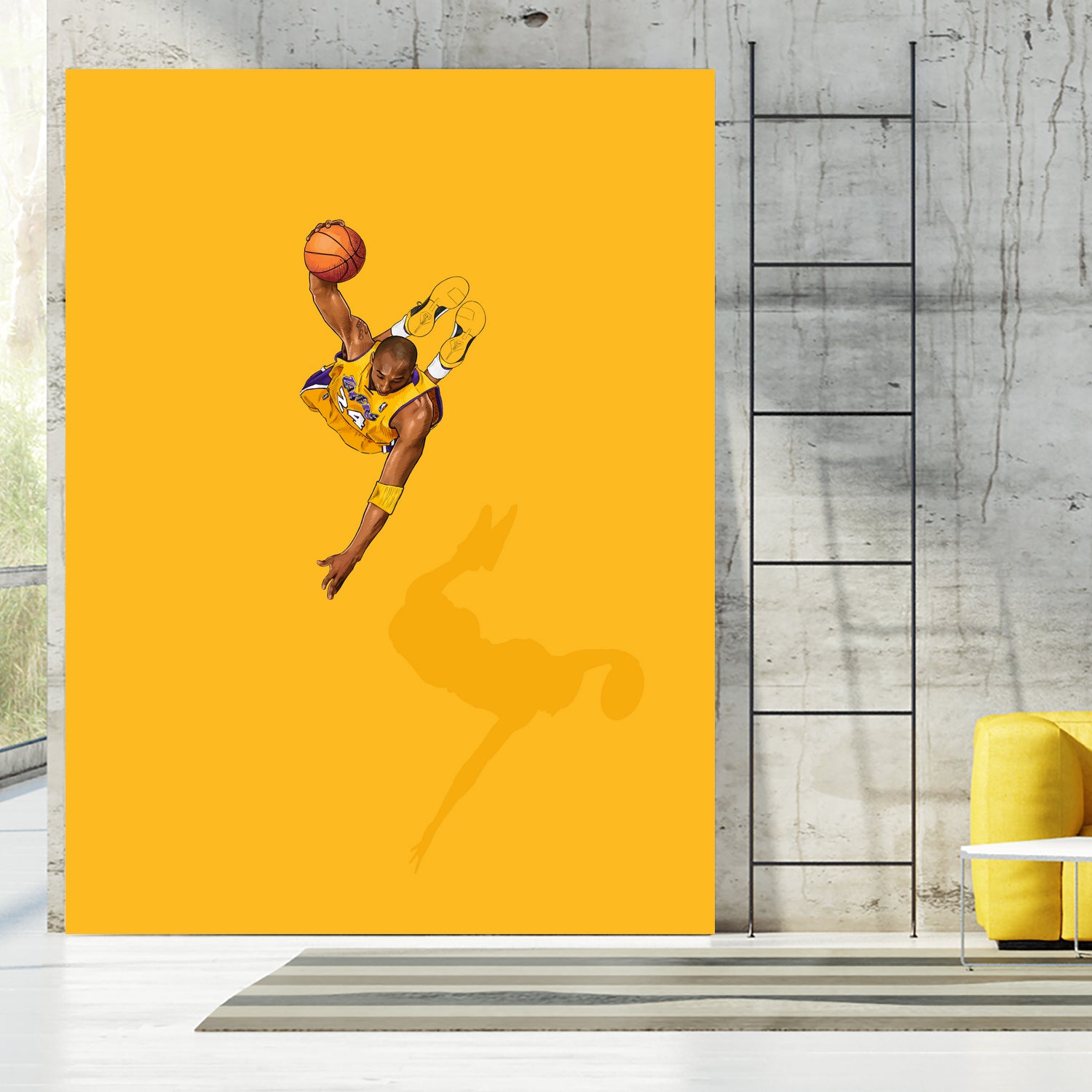 Frequent Fliers / Kobe by Jason Ratliff on GIANT ART - yellow digital painting