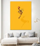 Frequent Fliers / Kobe by Jason Ratliff on GIANT ART - yellow digital painting