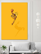 Frequent Fliers / Kobe by Jason Ratliff on GIANT ART - yellow digital painting