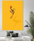 Frequent Fliers / Kobe by Jason Ratliff on GIANT ART - yellow digital painting