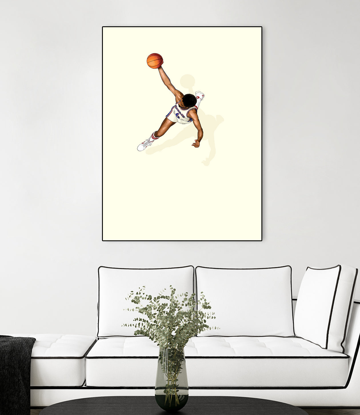 Frequent Fliers / Dr. J by Jason Ratliff on GIANT ART - white digital painting