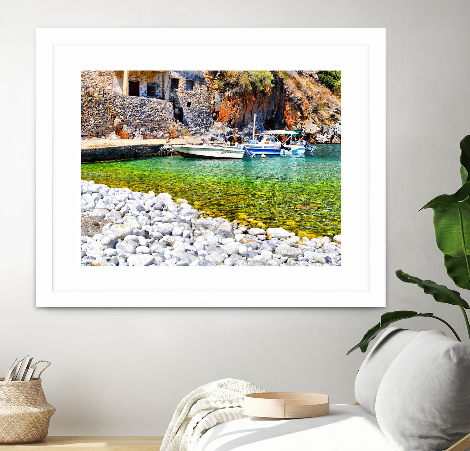 alypa beach mani greece by Haris Kavalla on GIANT ART - green photo illustration